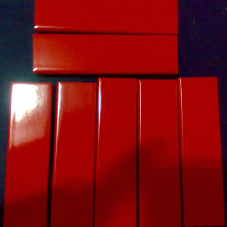 Ceramic glazing plate