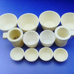 Alumina ceramic crucibles